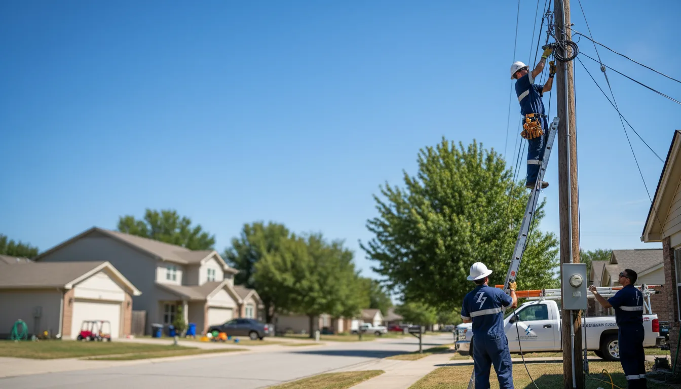 Residential electrician providing installation services in Hubbard, OH